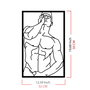 Wallity Muscle Male Posture Escultura de Pared en Negro